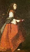 Francisco de Zurbaran st. casilda oil painting artist